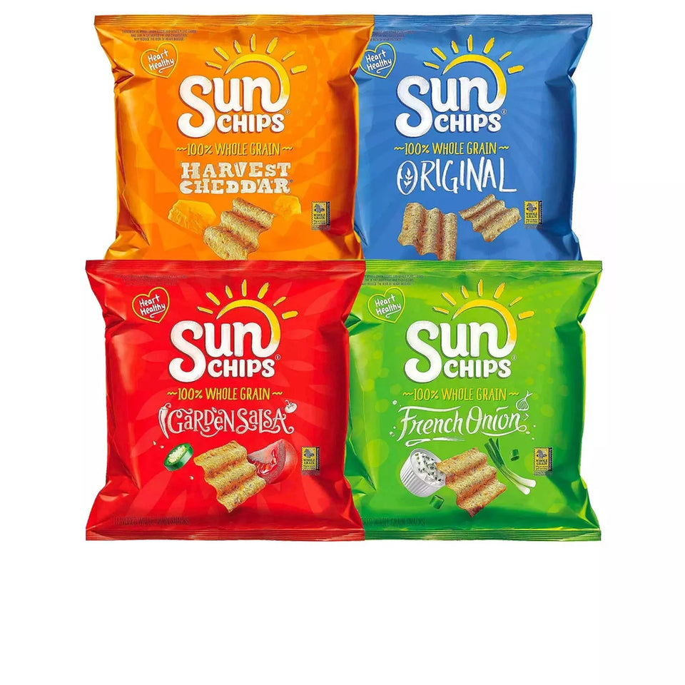 Sun-Chips Whole Grain Mix Variety Pack, 30 Count, 3.75 Pound