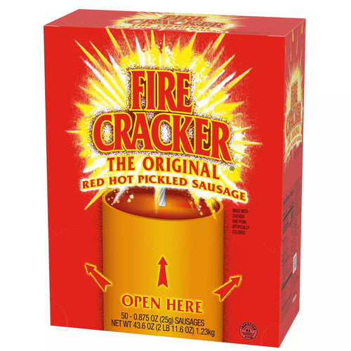 Penrose Firecracker Red Hot Pickled Sausage 50-0.875 OZ (25g) Sausages