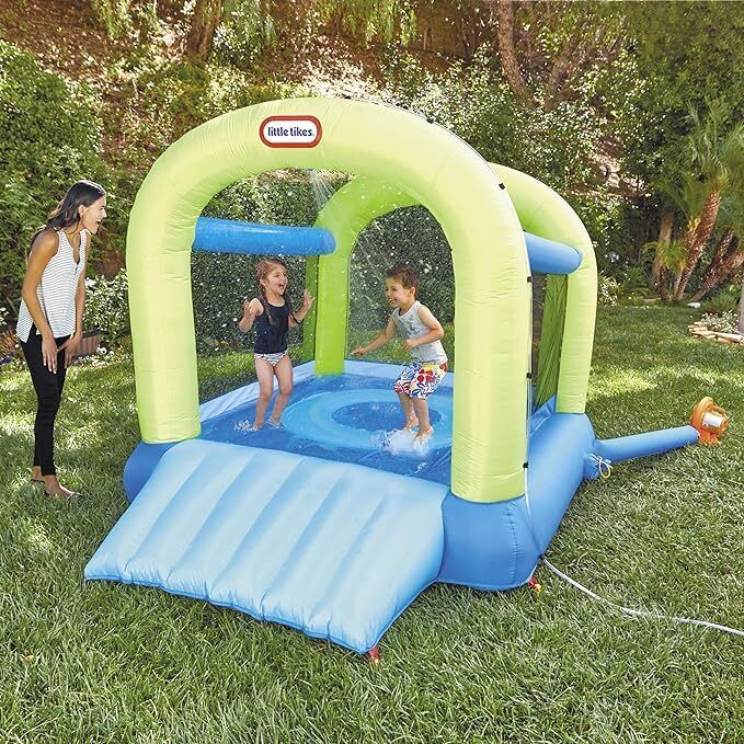 Little Tikes Splash n' Spray Indoor/Outdoor 2-in-1 Inflatable Bouncer