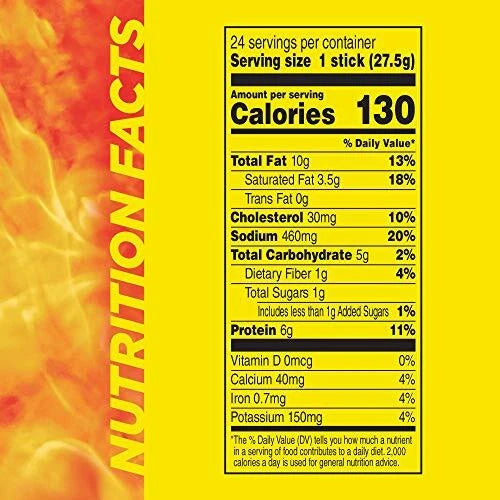 Slim Jim Giant Original Flavor Smoked Meat 24 Count 6g Protein Snack - 4 pack