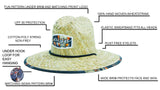 Diver Sun Hat Straw Hat For Beach, Boating, Fishing, Walking, or Hanging By The Pool