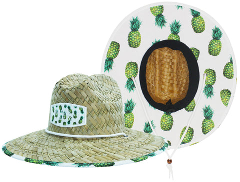 Sailfish Fabric Pattern Print Straw Sunhat Men & Women, Lifeguard