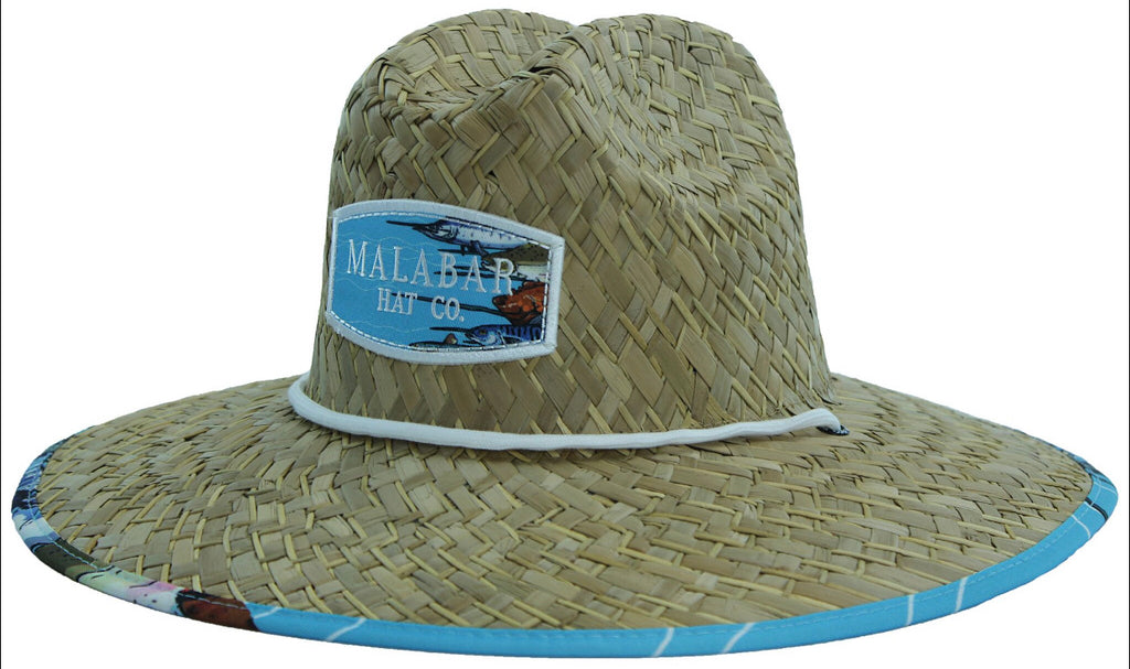 Sailfish Fabric Pattern Print Straw Sunhat Men & Women, Lifeguard Hat,  Beach, Swim, Cruise, Paddle Board, Boat, Fishing, Malabar Hats -  Canada