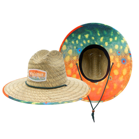 Fish Scales Men's Sun Hat Straw Hat For Beach, Boating, Fishing, Walking, or Hanging By The Pool